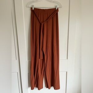 Rust Wide-Leg Thief and Bandit Pants